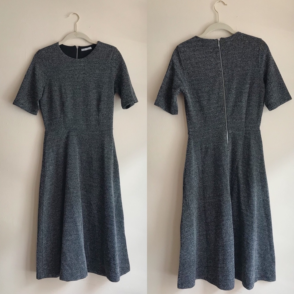 Charcoal Gray Professional Dress